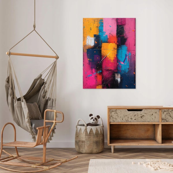 Leinwandbild Abstrakt bunt Modern Bilder Wandbild 60X40 cm
