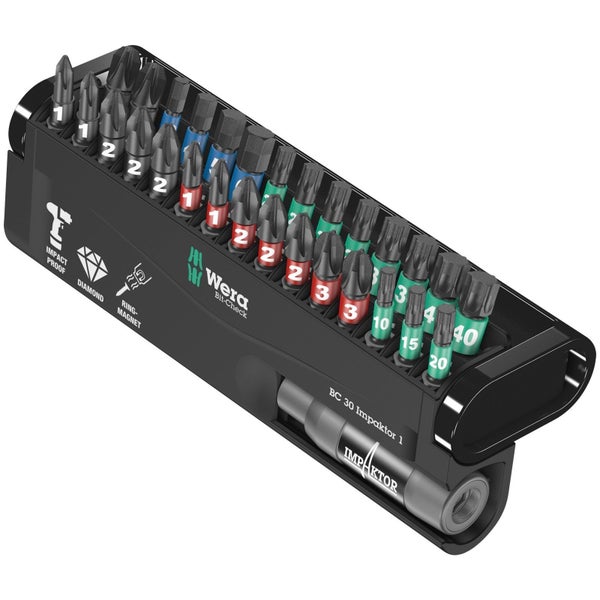 Wera Bit-Check mit verschiedenen Schrauberbits