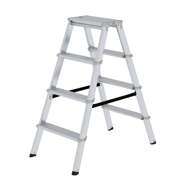 Aluminium-Trittleiter mit vier Stufen
