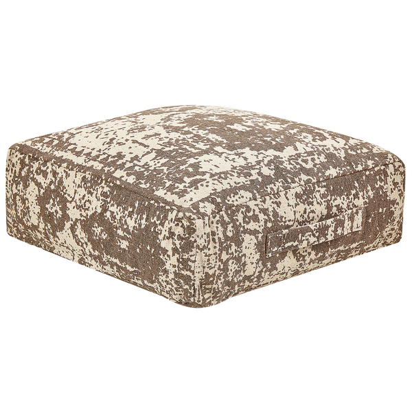 Quadratischer Pouf mit Muster