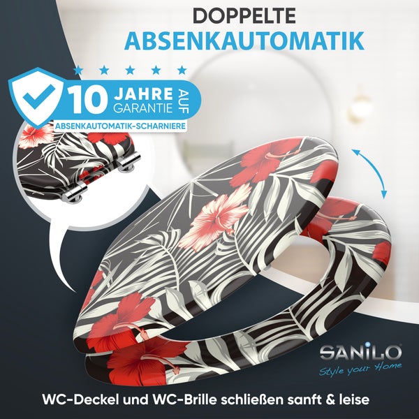 WC-Sitz mit Absenkautomatik Hibisca