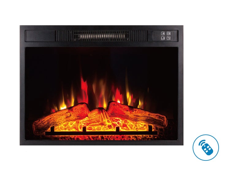 Elektrischer Kamin mit Flammeneffekt und Fernbedienung