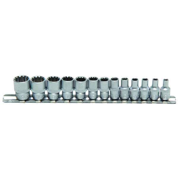 BGS 13tlg. Gear Lock Steckschlüssel-Einsätze 6,3 mm (1/4) - 2150