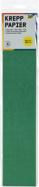 Folia  Krepppapier-Lagen, 50cmx2,5m, 10 Lagen, moosgrün