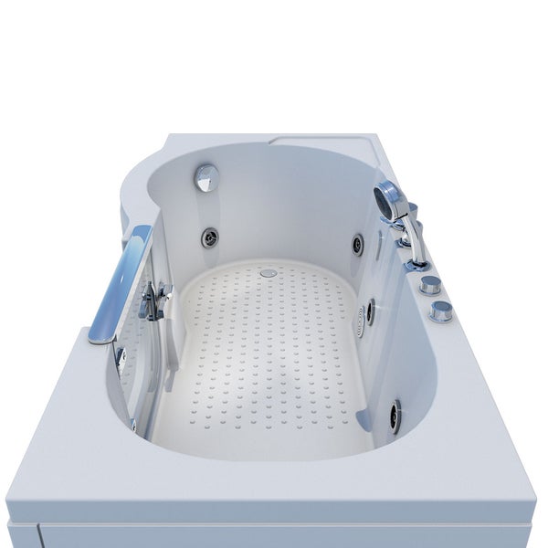 Sitzwanne Whirlpool Badewanne Tür S12-EH-WP-R 85x170 cm