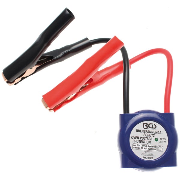 BGS Technic Überspannungsschutz für 12 Volt Systeme mit Klemmen