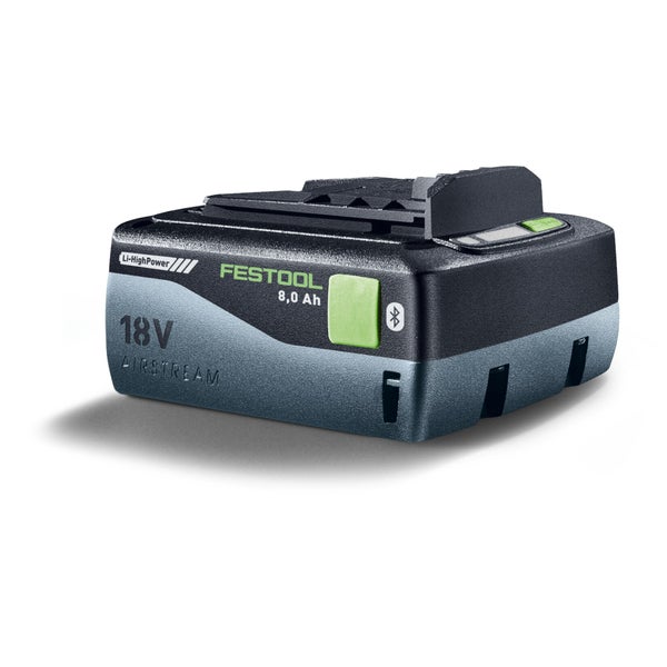 Festool Li-HighPower Akkupack 18 Volt, 8,0 Amperestunden mit Airstream und Bluetooth.