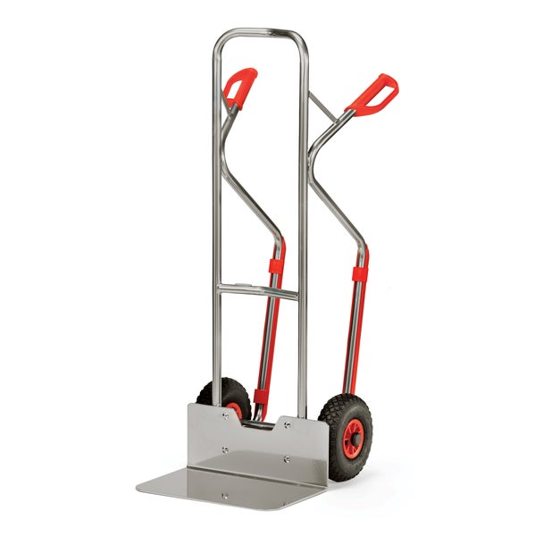 Sackkarre aus Metall mit Ladefläche und Griffen