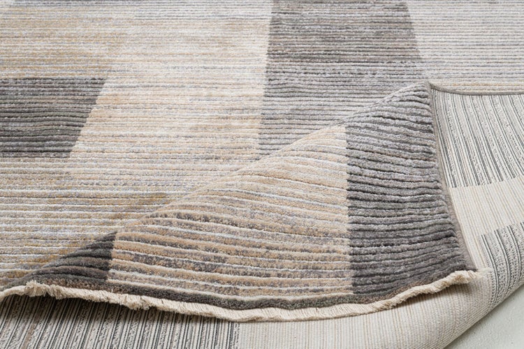 Gewebter Teppich in Kort-Optik Corduletta Beige 80x150 cm
