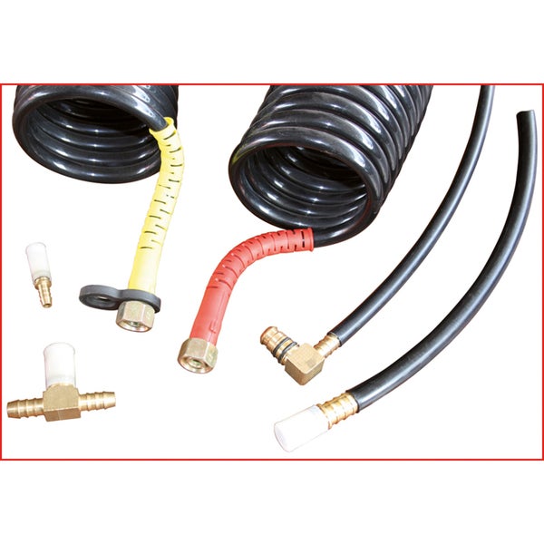 Druckluftschlauchset mit Kupplungen und Verbindungsstücken