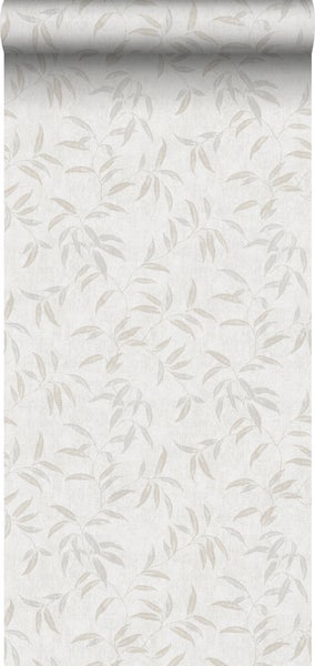 Sanders und Sanders Tapete Blätter Grau - 53 cm x 10 m - 640232