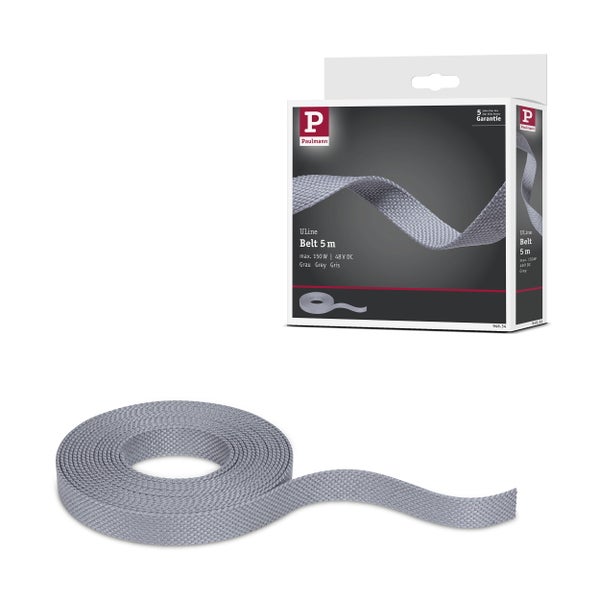 ULine Gurt 5m Dacron Textil Kupfer Grau