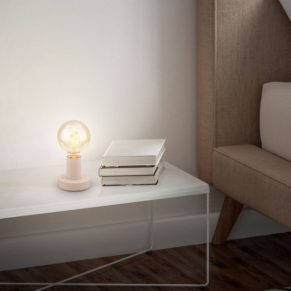 Tischlampe Tischleuchte Wohnzimmer Schlafzimmer Kabelschalter Flur Retro