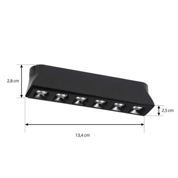 Lindby LED Lumaro (Modern) in Schwarz (6 flammig, ) Wohnzimmerleuchte
