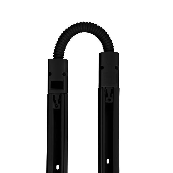 Schwarzer Stromschienenverbinder mit flexiblem Element