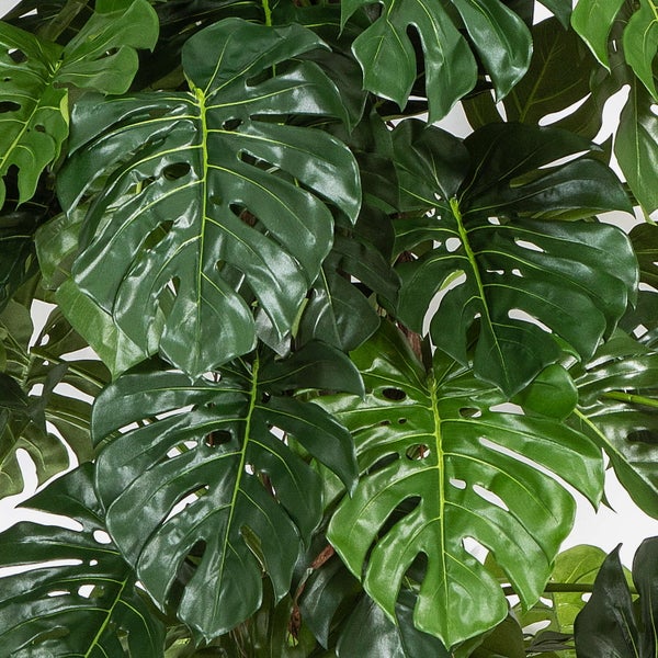 Künstliche Monstera mit großen grünen Blättern