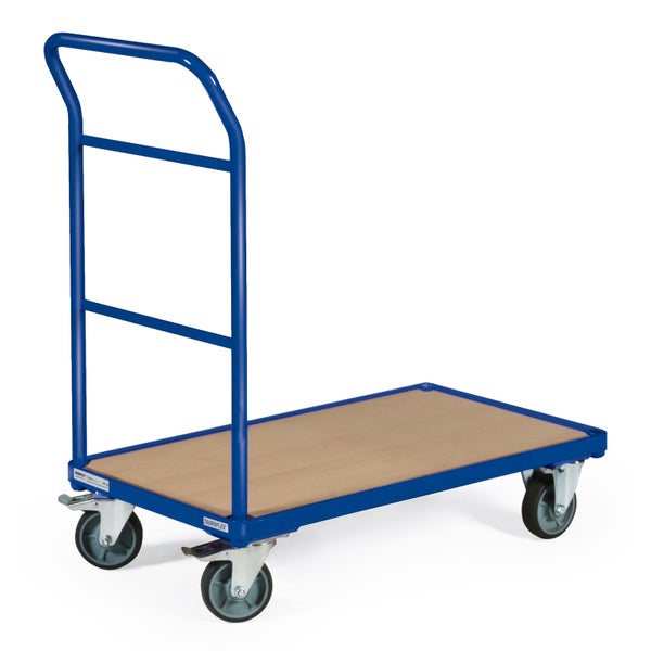 Plattformwagen mit Holzplattform und Griff