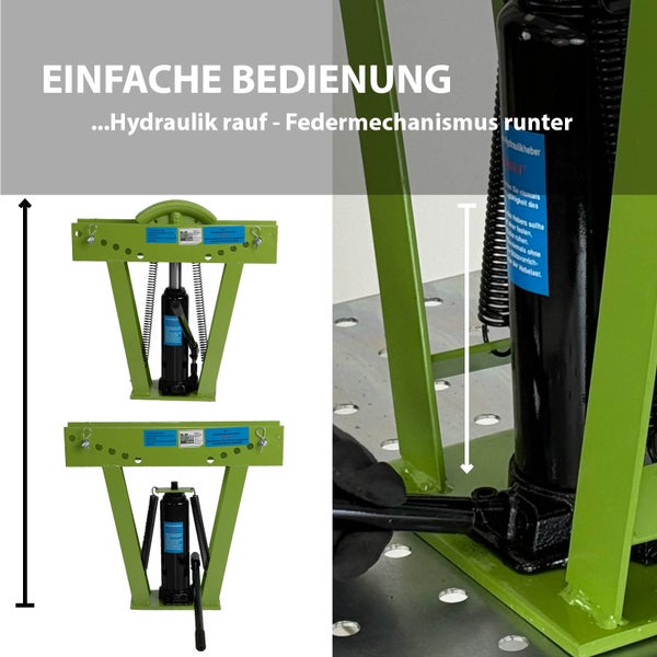 Rohrbiegemaschine hydraulisch 12t Presskraft 6 Matritzen 90° Biegewinkel Rohrbieger Rohrbiegegerät