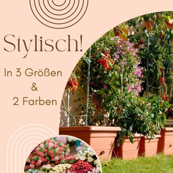 Pflanzkübel Rechteckig Pflanzkübel Groß Außen Blumenkübel Outdoor Pflanztopf Pflanzkasten Blumentopf Wasserspeicher 40x40 cm anthrazit
