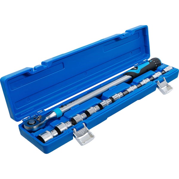 BGS Drehmomentschlüssel-Satz Abtrieb Innenvierkant 12,5 mm (1/2) 40 - 200 Nm 11tlg. - 2865