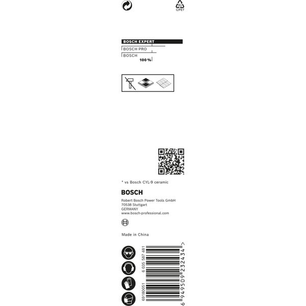 Glasbohrer mit 7,0 Millimeter Durchmesser und 90 Millimeter Länge