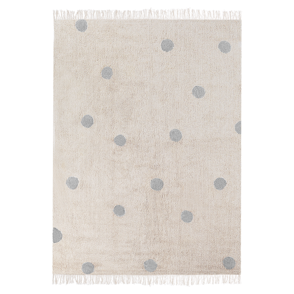 Kinderteppich DARDERE Grau 140 x 200 cm Baumwolle