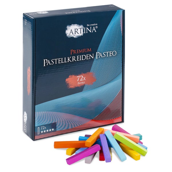 Artina Pastellkreide Pastellfarben Set mit 72 Stück