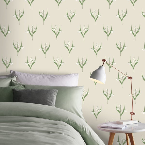 Vliestapeten Lilly Creme