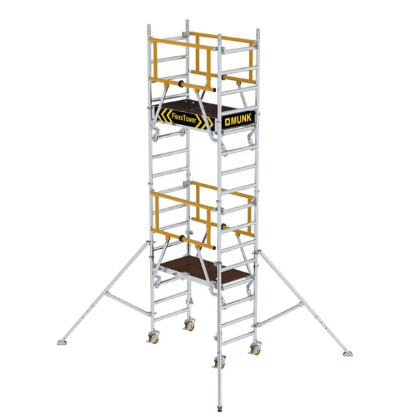 MUNK Flexxtower SG mit Sicherheitsgeländer 5,10m AH