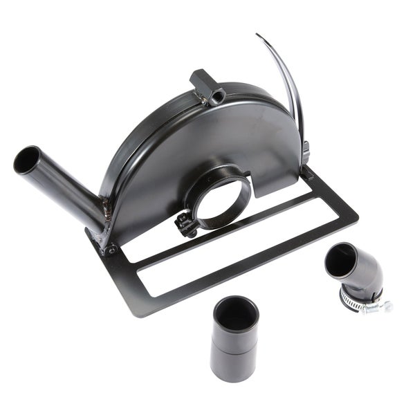 Staubabsaughaube für Winkelschleifer mit Zubehör