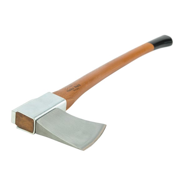 Spaltaxt von Helko Werk mit Eschenholzstiel und Stahlkopf zum Spalten von Holz.