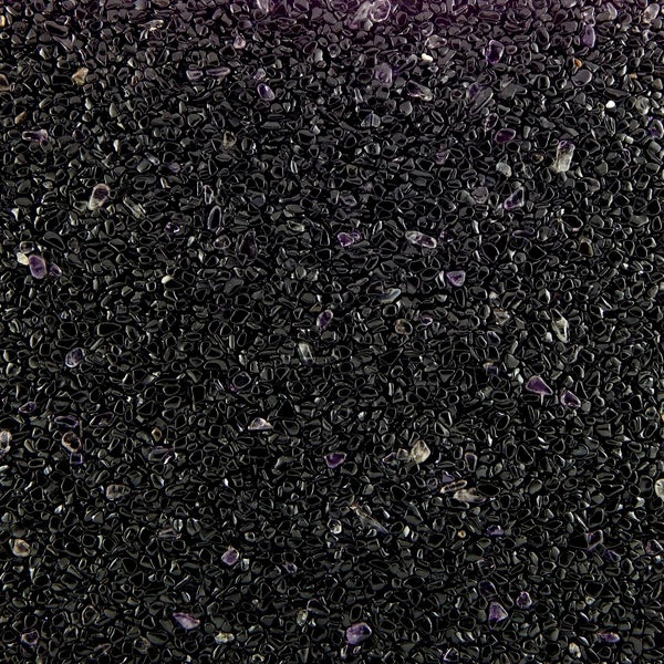 Terralith Edelsteinteppich Amethyst/ Nero  1 qm -außen-