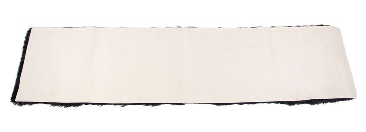 FRANK FLECHTWAREN | Tischläufer Dunkle Felloptik, 33 x 140 cm, POLYACRYL