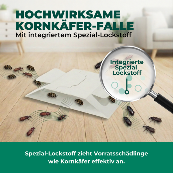 Kornkäferfalle mit integriertem Lockstoff zur Schädlingsbekämpfung