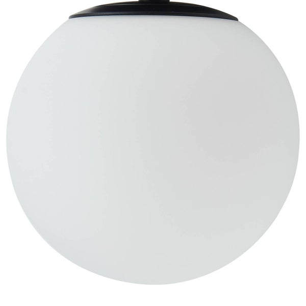 Lucande Deckenlampe Bidolo (spritzwassergeschützt in Schwarz aus Metall (1 flammig, E14) - Bad Deckenleuchte Lampe Badezimmerleuchte