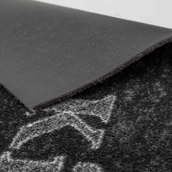 Teppich mit Muster und rutschfester Rückseite