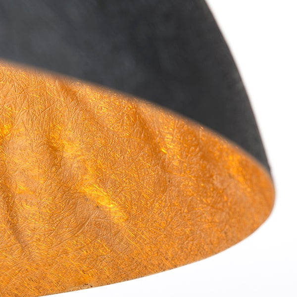 Detailaufnahme einer Pendelleuchte mit Textur