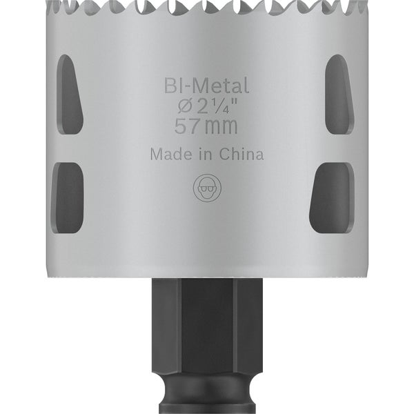 Bimetall Lochsäge mit 57 Millimeter Durchmesser
