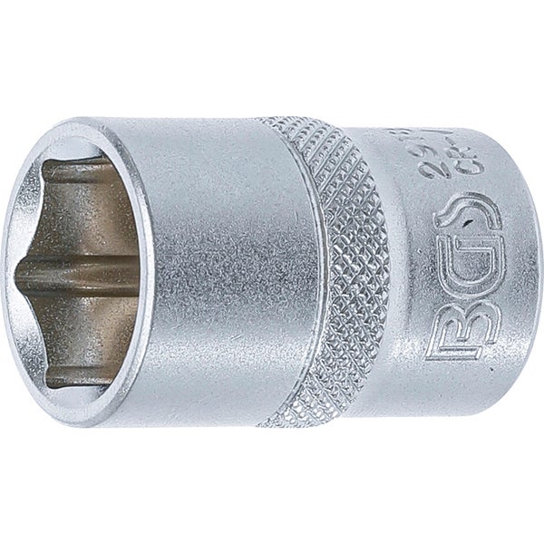 BGS Steckschlüssel-Einsatz Sechskant Antrieb Innenvierkant 12,5 mm (1/2) SW 18 mm - 2918