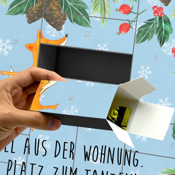 Mr. & Mrs. Panda Befüllbarer Adventskalender Fuchs Ballerina - Blau Pastell