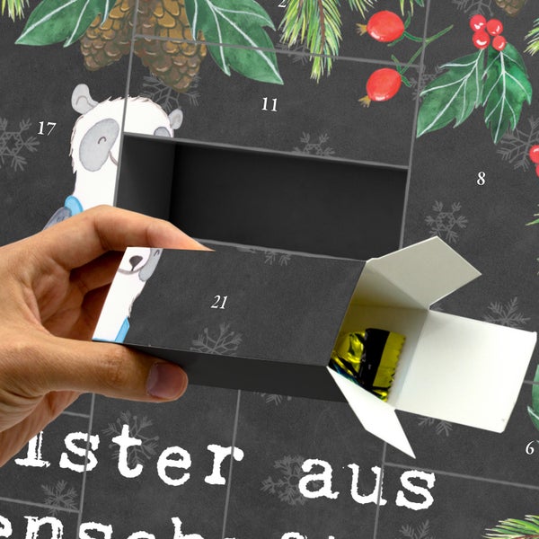 Mr. & Mrs. Panda Befüllbarer Adventskalender Hausmeister Leidenschaft - Schwarz
