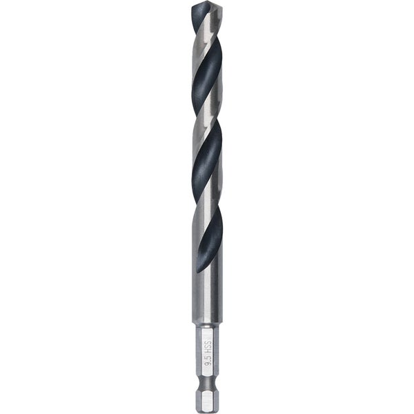 Bosch 1x HSS PointTeQ Hex Sechskantbohrer 9,5 x 81 x 125 mm - 2608577536