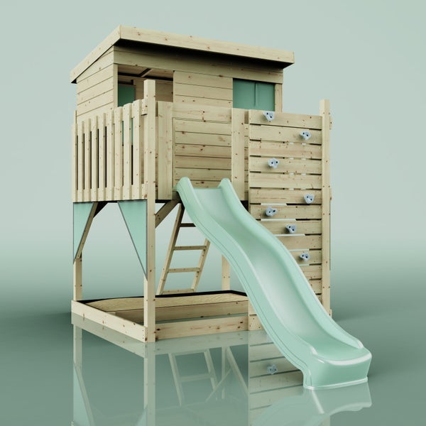 OutdoorToys Stelzenhaus Polarstern aus Holz in Grün