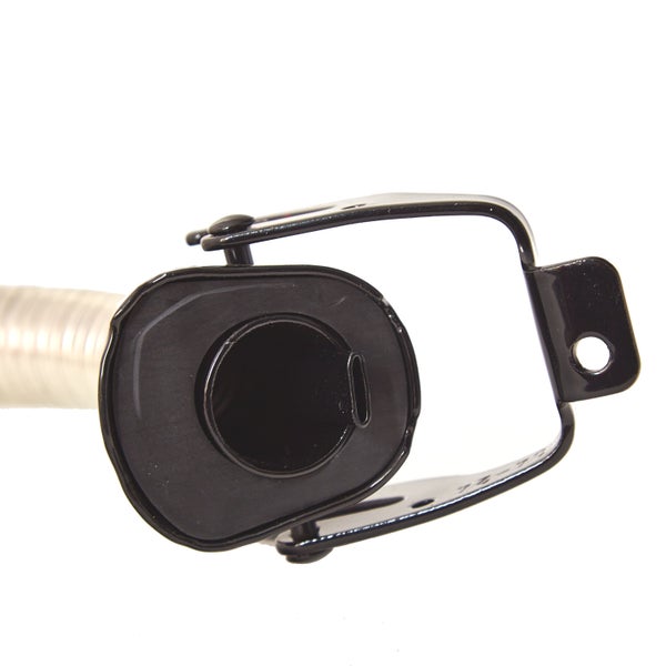BW® Ausgießer flexibel für Kraftstoffkanister Metall Benzinkanister 5 / 10 / 20 Liter - Flexrohr 20mm für Benzin mit Halterung für 10 / 20 Liter Kanister - Rot - RAL 3000 - Made in Europe