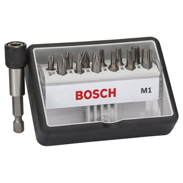 Bosch Schrauberbit-Set Robust Line M Extra-Hart 12+1tlg. - 2607002563