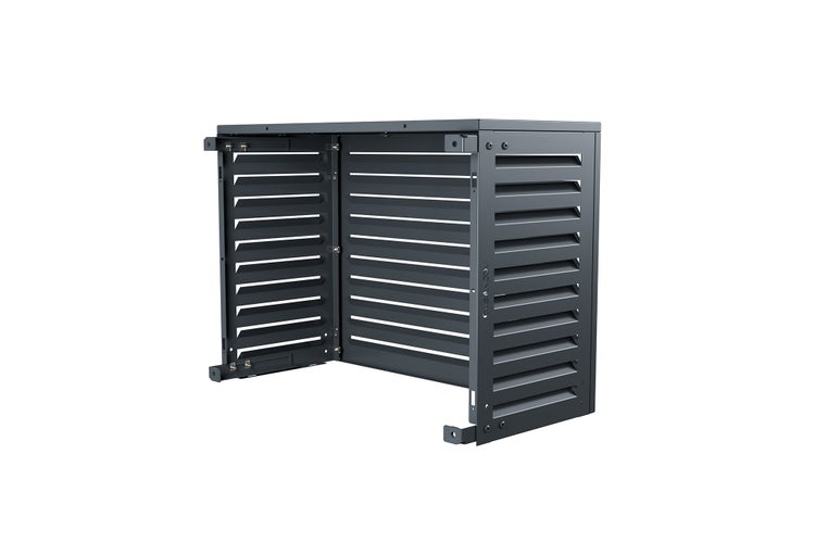 Gartengeräteschrank mit Lamellenstruktur