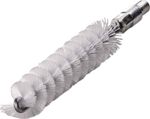 Reinigungsbürste mit spiralförmigen Borsten und Gewindeanschluss