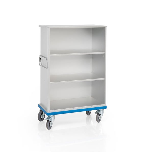 Regalwagen mit drei Fächern und Rollen