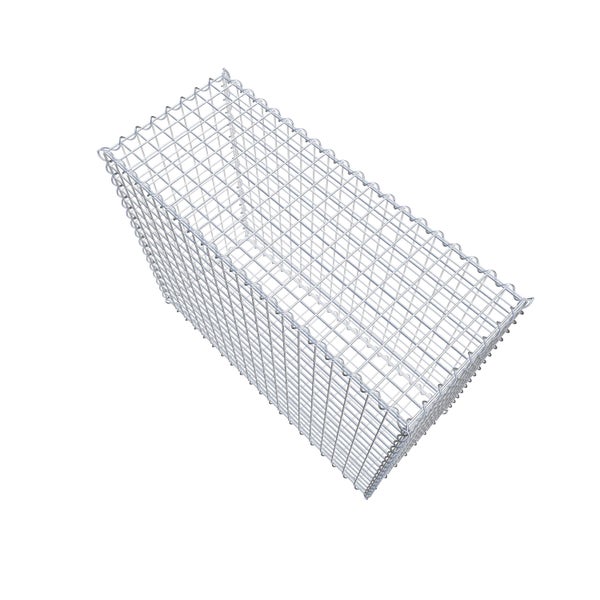 Gabione 100 cm x 80 cm x 40 cm (L x H x T), Maschenweite 5 cm x 5 cm, Spirale