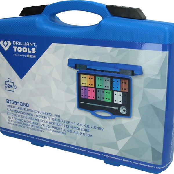 Brilliant Tools Motor-Einstellwerkzeugsatz für Alfa Romeo im Werkzeugkoffer
